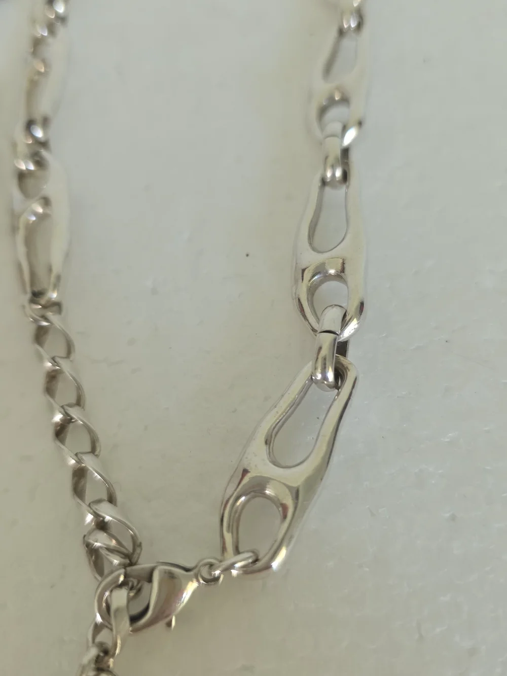 UNO de 50 Silver Tone Link Necklace and Bracelet Set - Silver